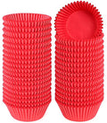 Caperci 500-Count Red Cupcake Liners for Baking Standard Paper Muffin Cups - color: Red