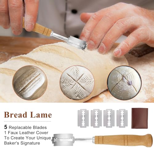 Banneton Bread Proofing Baskets, Set of 2, 9-Inch Round & 10-Inch Oval - size: 9'' round+10''oval
