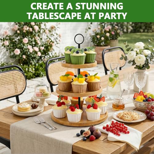 3 Tier Cupcake Stand, Cake Stand Tower, Dessert Table Display Set for Party
