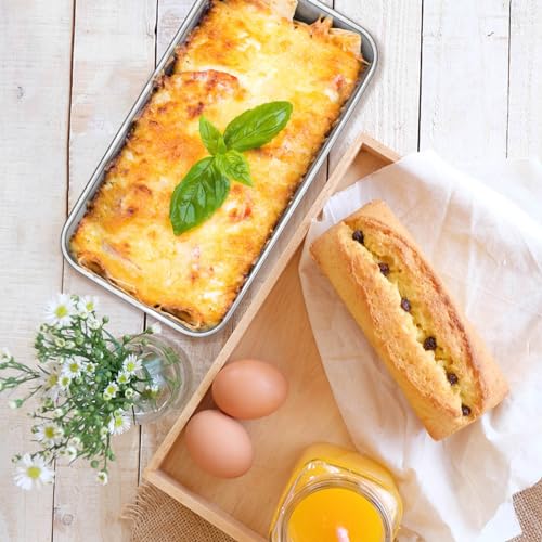 Onader 6 Pack Loaf Pans for Baking Bread, 9 x 5 Inch Stainless Steel Deep Meatloaf Toast Baking Pan Set - size: Medium