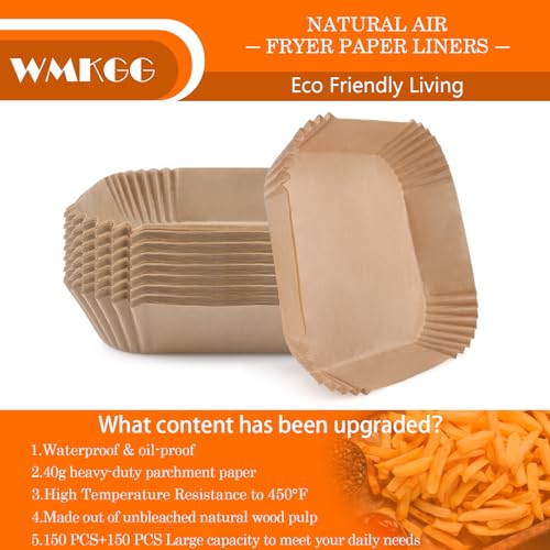 WMKGG 300PCS Air Fryer Liners for Ninja Crispi,4 QT&6 Cup Parchment Paper - size: 300 pcs Ninja Crispi Parchment Paper