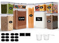 ComSaf Airtight Food Storage Containers with Lids 7size 11Pack, Stackable - size: 7 Size-Rectangle