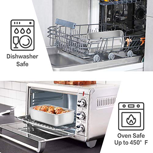 E-far Loaf Pan for Baking Bread, 9 x 5 Inch Stainless Steel Bread Pan, 2PCS - size: 9''x5''