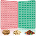 148 Cavities Mini Round Silicone Mold,Mini Silicone Dog Treat Mold,2Pcs Non-Stick Semi Sphere Chocolate Chip Mold for Baking and Freezing Chocolate,Gummy,Dog Treat Snack,Cookie - color: 148 mini round shaped