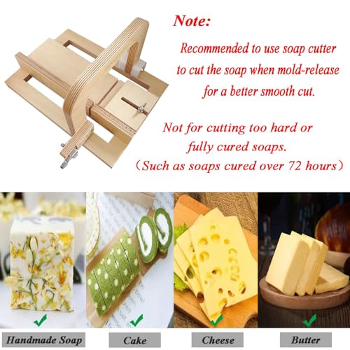 Wooden Soap Cutter for Handmade Soap Making Professional - color: Yello Wish