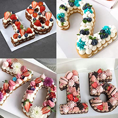 Ducodocu Large Silicone Number Cake Mould 3D Novelty Cake Pan DIY Baking Mold for Birthday Anniversary Number of 7 - size: 7