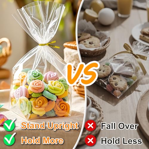 PigPotParty Cellophane Treat Bags 7x10 Inch, 50 Pack, Clear Goodie Bags - color: 7x10 Inch (Pack of 50)
