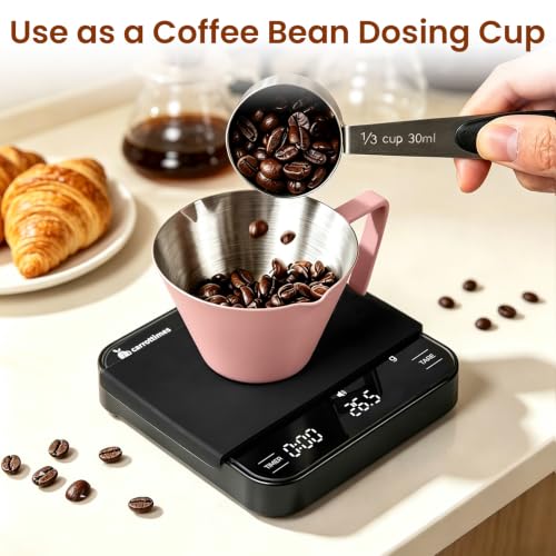 1 Pc Stainless Steel Espresso Shot Cup with Dual Scale, 3.4oz/100ml, Pink - color: 14_ Pink 1pc