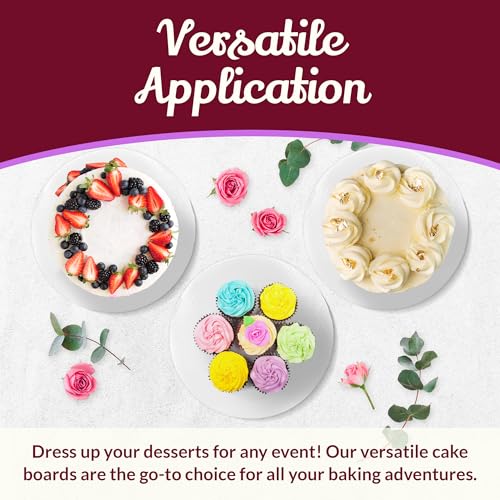 Reli. 12 Inch Cake Drums (7 Pack) | Greaseproof Boards, Cake Boards