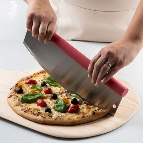 Fantes Rocking Pizza Cutter, Stainless Steel with Blade Guard and Comfort Handle, The Italian Market Original since 1906 - style: Rocking Pizza Cutter