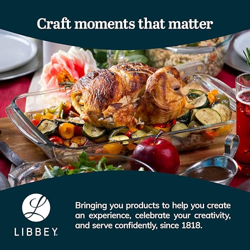 Libbey Baker's Basics Rectangular 3-Piece Glass Casserole Baking Dish Set - color: Basic - 3pc Rectangle Set