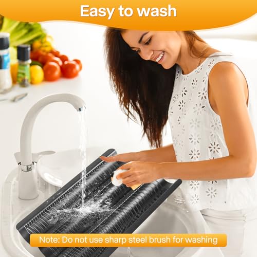 Baguette Bread Pan Kit, Perforated Nonstick 3 Loaf Bread Pan, Black - color: Black