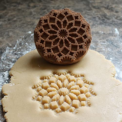 Large Wood Cookie Stamp, 3.1 inch (Chartres Cathedral CS8-017) - color: Chartres Cathedral CS8-017