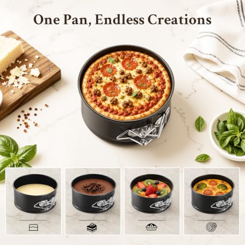 4 Inch Mini Springform Pan, Nonstick Small Cheesecake Pan - size: 4 Inch