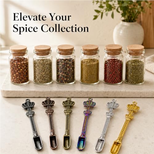 6 Pack Mini Shovel Spoons, Small Spoon Measuring for Kitchen Spice