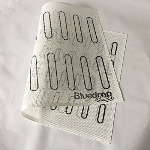 Bluedrop Eclair Baking Sheets Perforated Silicone Baking Mats For Bread Cookies Open Mesh Non Stick Oven Liner - size: 40x60cm Eclair Mat (12.5x2.5cm+6x1.8cm Shape)