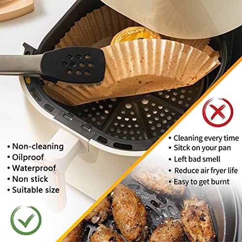 Air Fryer Liners for Paris Hilton 6-Quart Air Fryer, 9 Inch Square Airfryer Liners Disposable for COSORI 6Qt and Ninja 5QT AF141, Air Fryer Paper Liners Non-Stick Air Fryer Parchment Paper Liners - size: Square-9inch (120pcs)