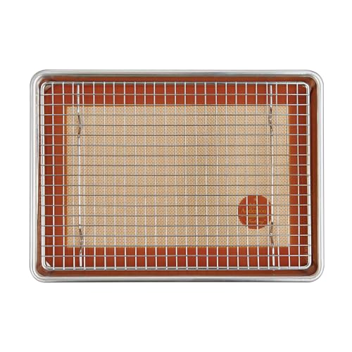 Mrs. Anderson's Baking Professional Cooling Rack, Heavy Duty Steel, Fits Quarter-Size Sheet Pans, 12 x 8.5 x 0.5-Inches - size: Quarter-Size - 8.5 x 12-Inch