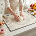 Silicone Baking Pastry Dough Mat - 26x16Inch Extra Large Cookie Bread Rolling Mats Sheet, Nonstick Kitchen Counter Kneading Board,Thick Reusable Pie Cookies Pizza Fondant Making Matt Measurement(Gray) - size: 16"W x 26"L