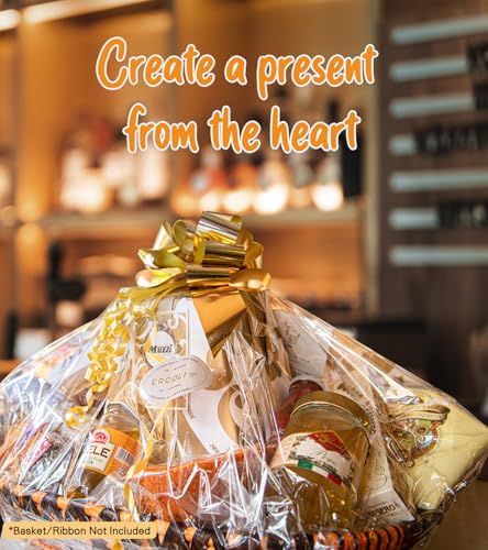 Yuiicaov 10PCS Extra Large Cellophane Bags, 50x60 Inches Clear Cellophane Wrap for Gift Baskets, Jumbo Huge Clear Gift Bags, Packaging Gifts 2.8 Mil Thick - size: 50x60 Inch(Pack of 10)