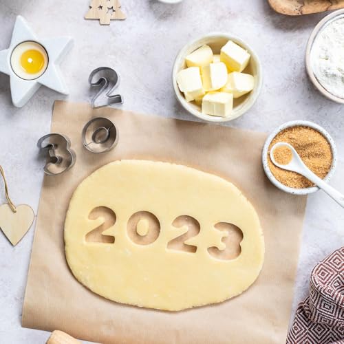 9 PCS Number Cookie Cutters, 2 Inch Cookie Cutter Set