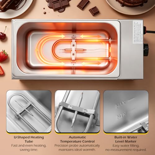 Dyna-Living Chocolate Melting Pot 2-Tanks Chocolate Tempering Machine