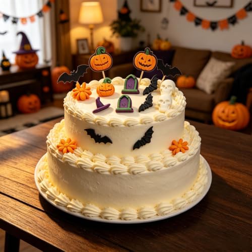 2pcs Halloween Silicone Molds for Chocolate, Jelly, Candy, Dessert - color: Purple(18 cavity)-R0269