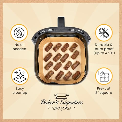 250 pcs Air Fryer Liners, Disposable Airfryer Paper Liners - color: 8" Square