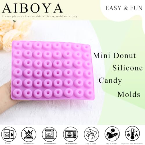 48 Cavity Mini Donut Silicone Candy Molds