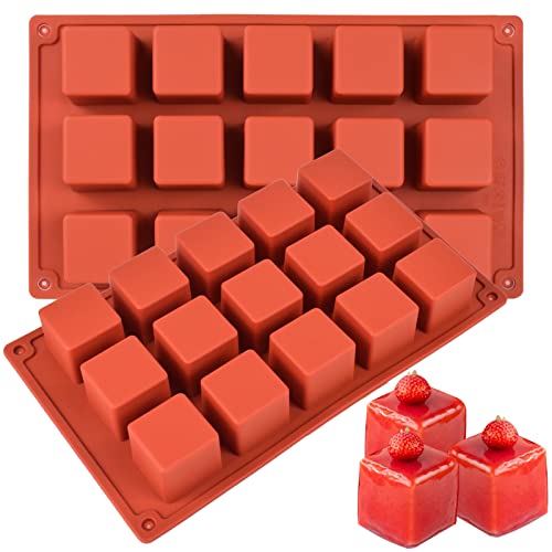 2 Pack Square Silicone Mold