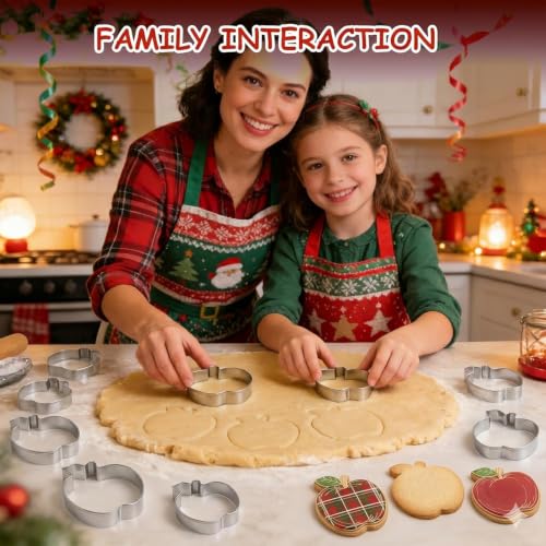 Apple Cookie Cutters for Teacher's Day Party, 5 Pack (Apple) - style: Apple