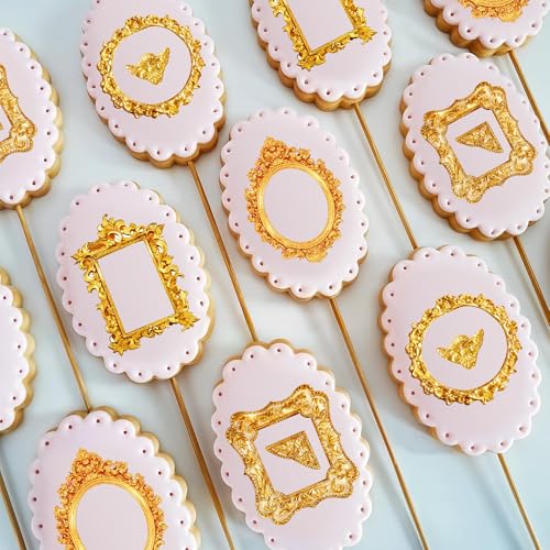 4 Pcs Photo Frame Silicone Molds, Various Sizes