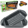 2 Sets Meatloaf Pan-2 Piece Set-Drains Fat-Non Stick-Bread-More Flavor - size: 2 Sets