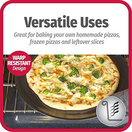 GoodCook AirPerfect Nonstick 16” Pizza Pan - Set of 2 - Pizza Trays for Oven, Perforated Round Pizza Pan, Carbon Steel Baking Pan, Homemade, Frozen & Leftover Slices - style: 2 Pans