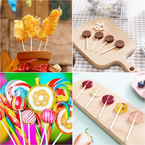 1000Pcs 6 Inch White Paper Lollipop Sticks, Paper Sucker Sticks, Cake Pop Stick for Cake Toppers, Chocolate,Cookie,Rainbow Candy - size: 6 Inch (1000 pieces)