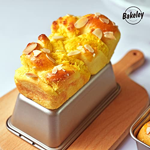 6x3 Inch Mini Loaf Pan Set of 4 Nonstick Carbon Steel Pans for Bread Baking - size: 6x3" 0.7Lb 4Pcs