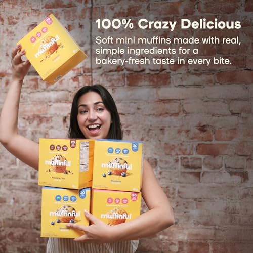 Muffinful Variety Mini Muffins Snack Packs, 15 4-Packs