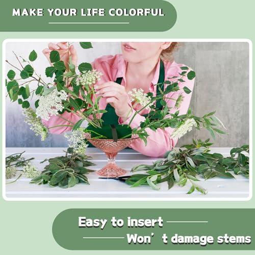 Large Floral Foam Round 6'' SUPKING Flower Foam 4Pcs Florist Foam Blocks Wet Dry Green Foam for Artificial and Fresh Flower Arrangement - size: 6 inch