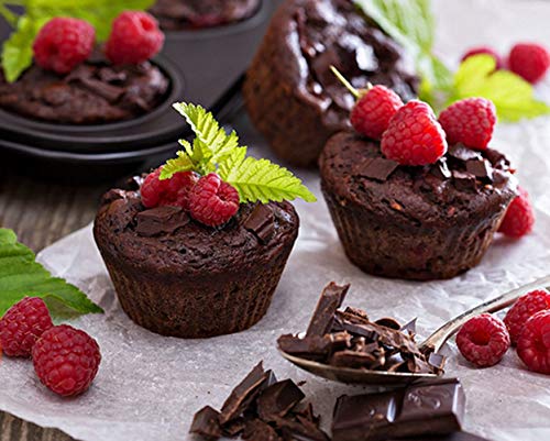 Muffin Pan 6 Cup Cupcake Baking Pan High Carbon Steel Muffin Tin - size: 1pc 6-cups pan