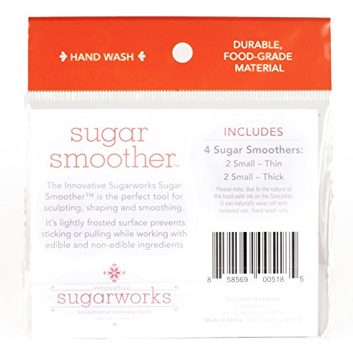 Innovative Sugarworks Sugar Smoothers for Fondant, Modeling Chocolate, Sugarcraft, and Cake Decorating (4 Small (2 Thin,2 Thick)) - color: 4 Small (2 Thin,2 Thick)