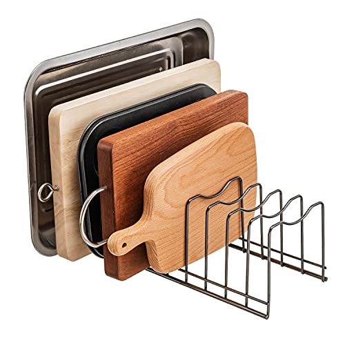 Pot&Pan Lid Rack Holder Organizer, Rest Cutting Board, Baking Sheet, Stainless Steel