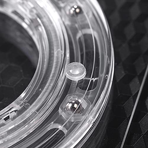 Cookie Turntable, 7" Clear Decorating Turntable With Acrylic Bearing Base and Non-Slip Mat, Helps Icing Cookies Faster & Better (Square)