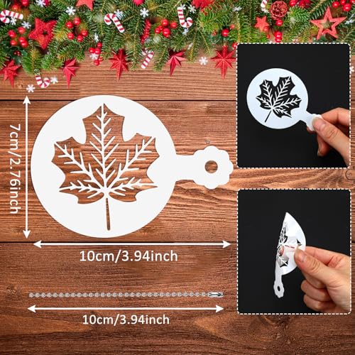 JULBEAR 36 Pcs Holiday Cookie Cake Stencils Baking Templates - style: Mix Style