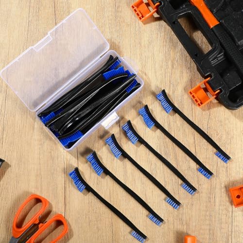 Boao 20 Packs Double-Ended Gun Cleaning Brushes 7 Inch, Blue - color: Blue