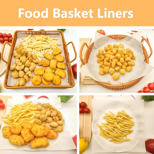 Vlwltl 200Pcs 8x8 in Parchment Paper Sheets, White Parchment Paper for Baking, Square Baking Paper Sheets, Wax Paper Squares, Precut Parchment Sheets for Cookies, Air Fryer, Grilling Rack, Oven - size: 200Pcs 8''x8''