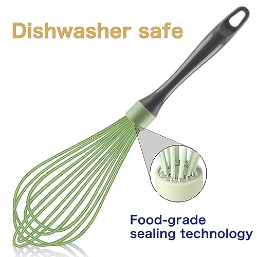 OYV Silicone Whisk, 12-Inch, Green - color: Green