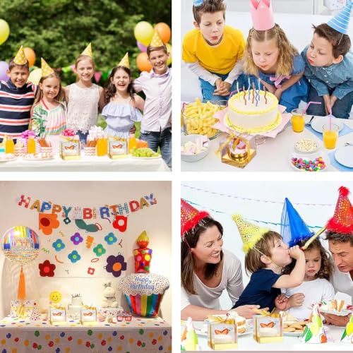 60 Pcs Clear Plastic Cupcake BoxesGold Single Cupcake Containers