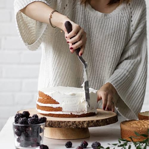 3Pcs 6 & 8 & 10 Inch Stainless Steel Angled Cake Icing Spatula - size: 6 & 8 & 10 Inch
