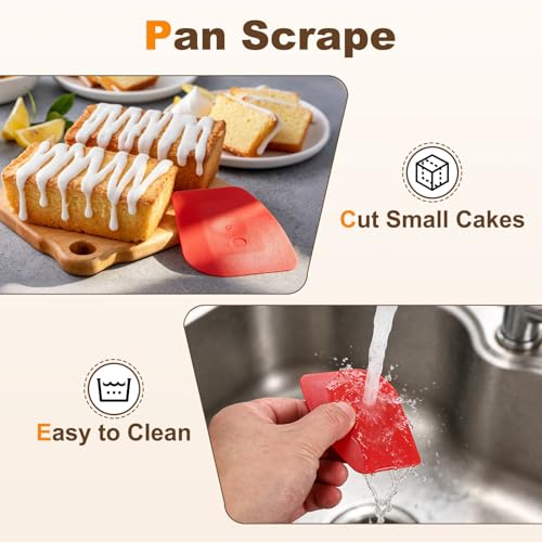 uxcell 3Pcs Oval Pan Scraper 3x2.4Inch Plastic Kitchen Pot Scrubber Black - color: Black