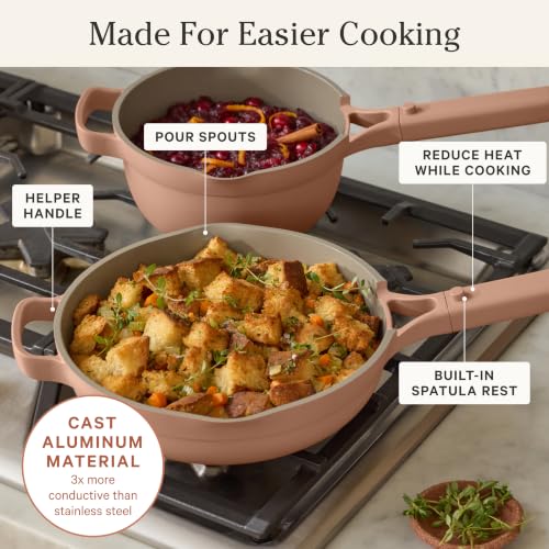 Our Place Always Pan 2.0, 10.5" Ceramic Nonstick Pan, 2.6 Qt - color: Spice, size: 10.5"